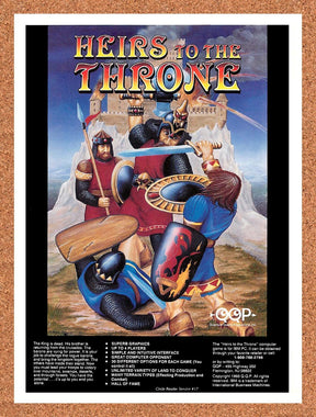 1994 Heirs To The Throne IBM Original Advertisement / Retro Promo v1