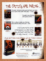 1996 Crusader No Remorse PC Original Advertisement / Retro Promo v4
