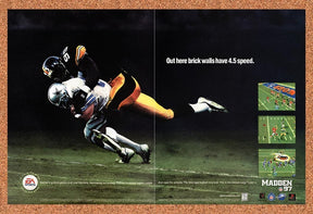 1996 Madden 97 Saturn Original Advertisement / Retro Promo v1