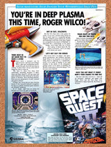 1989 Space Quest 3 The Pirates Of Pestulon MS-DOS Original Ad / Wall Art v1
