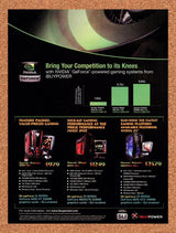 2007 NVidia SLI iBuyPower Original Advertisement / Retro Wall Art v9