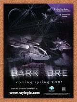 Dark Ore PC Original 2001 Ad Authentic Windows 98 Space Combat Video Game Promo