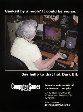 World Of WarCraft PC Original 2007 Ad Authentic Funny WoW Video Game Promo