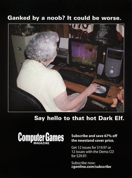 World Of WarCraft PC Original 2007 Ad Authentic Funny WoW Video Game Promo