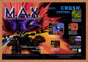 1996 Mechanized Assault & Exploration MAX PC Original Ad / Promo v2