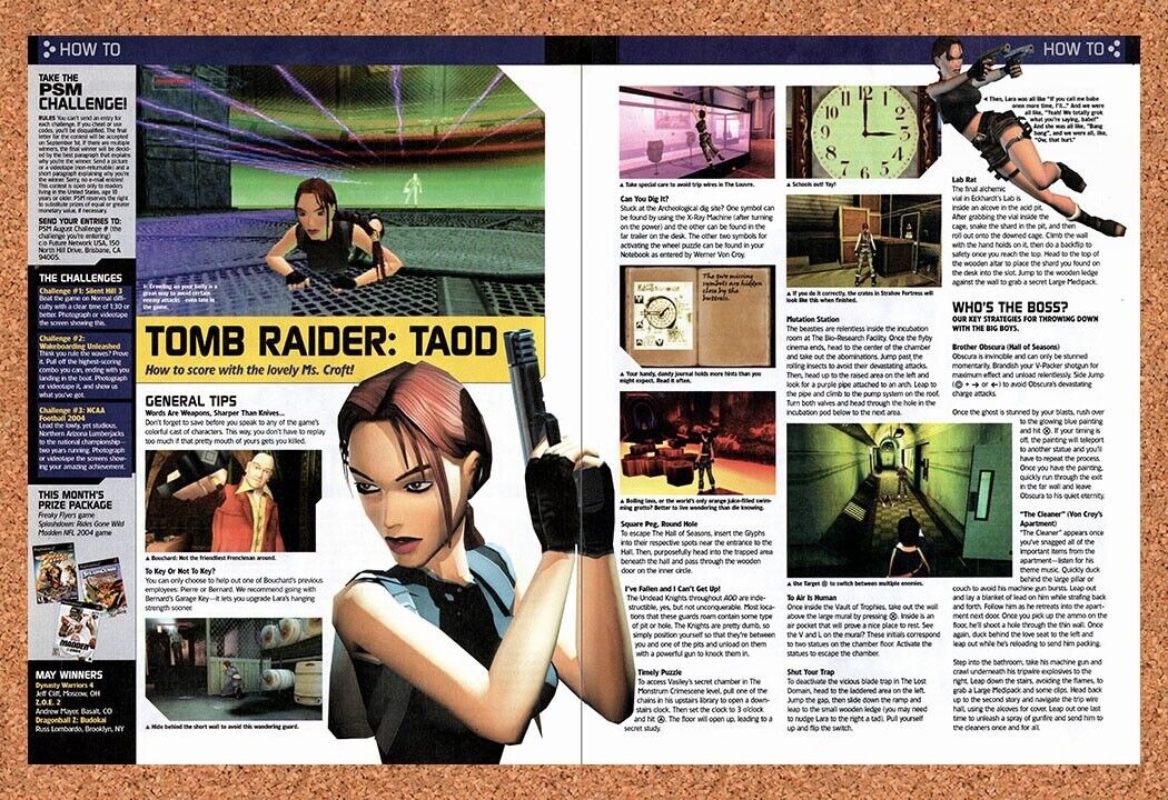 Tomb Raider Angel Of Darkness PS2 Original 2002 Vintage Ad - Review Game Promo