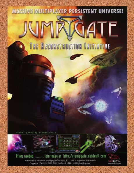 Jump Gate Reconstruction PC Original 2003 Ad Authentic 3DO Video Game Promo