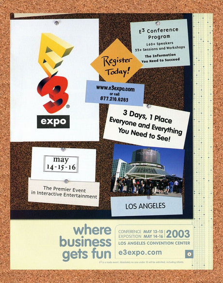 E3 Expo Original 2004 Print Ad Authentic Video Game Art Promo