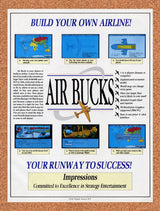 1992 Air Bucks IBM Original Advertisement / Retro Promo v1