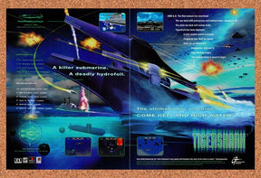 1997 Tiger Shark PS1 Original Advertisement / Retro Promo v1