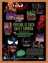 1996 Separation Anxiety SNES Original Advertisement / Retro Wall Art v1
