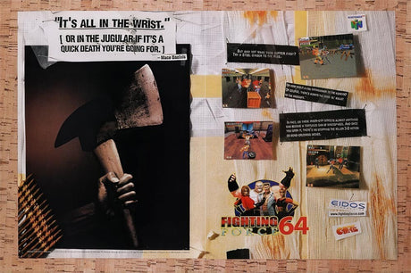 1998 Fighting Force 64 N64 Original Advertisement / Retro Wall Art v2