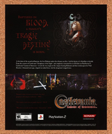 Castlevania Lament Innocence PS2 Original 2005 Ad Authentic Video Game Promo