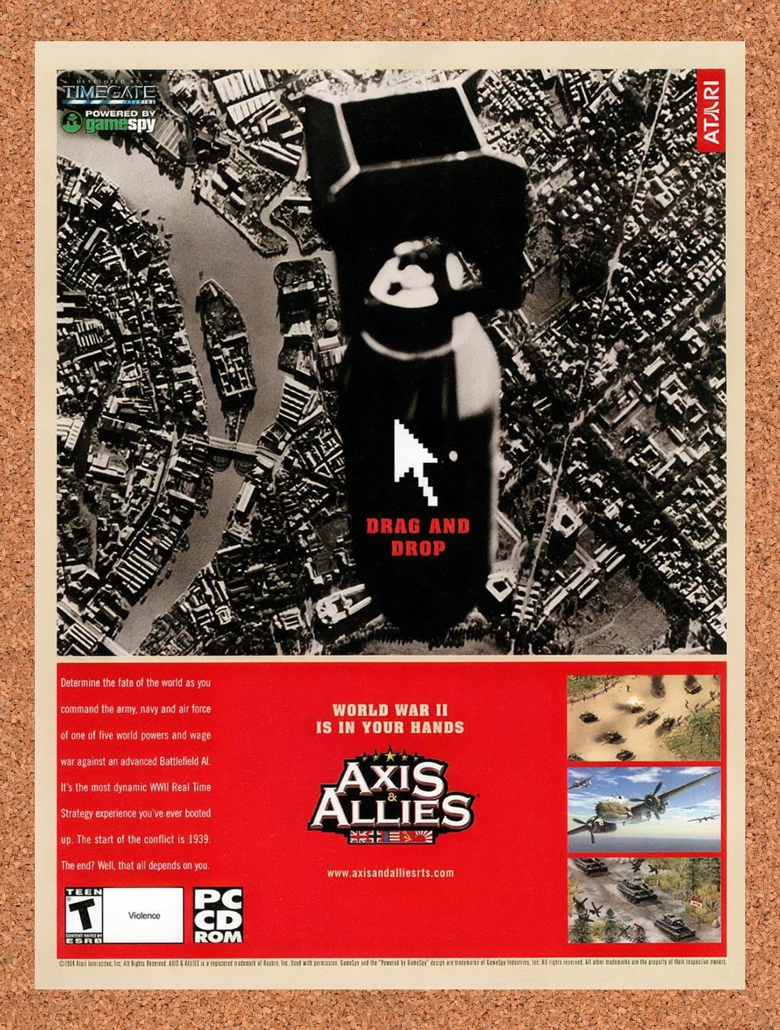 2004 Axis & Allies PC Original Advertisement / Retro Promo v2