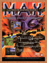 1997 Max Mechanized Assault & Exploration PC Original Ad / Retro Promo v1