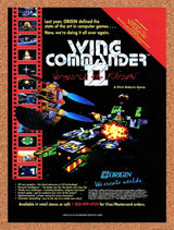 1991 Wing Commander 2 Vengeance Of The Kilrathi PC Original Ad / Retro Promo v1