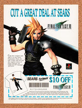 1997 Final Fantasy VII Sears Rebate Original Advertisement / Retro Promo v1