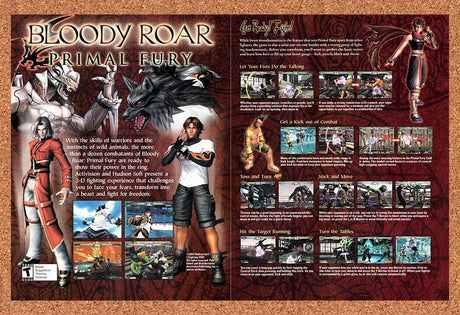 Bloody Roar Primal Fury GameCube Original 2004 Vintage Ad - Video Game Promo