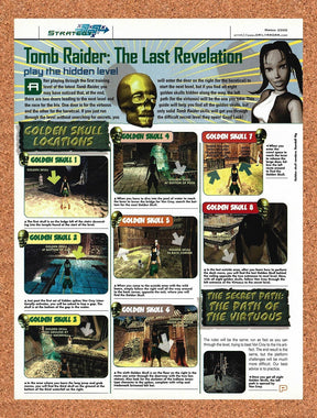 2000 Tomb Raider The Last Revelation PS2 Original Advertisement / Promo vr3