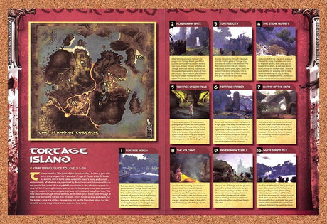 2008 Age Of Conan Hyborian Adventures Tortage Island Map Original Ad / Promo vr3
