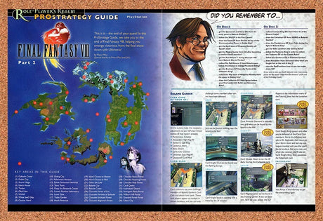 1999 Final Fantasy VIII Map Original Advertisement / Retro Promo vr3