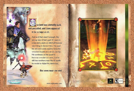 NightCaster Xbox Original 2002 Print Ad Authentic Action RPG Video Game Promo