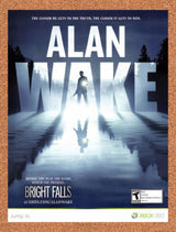 2010 Alan Wake Xbox 360 Original Advertisement / Retro Wall Art v3