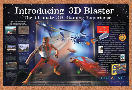 1995 Creative 3D Blaster GPU Original Advertisement / Retro Promo v2