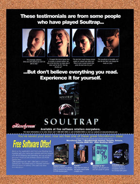 1997 Soultrap PC Original Advertisement / Retro Promo v2