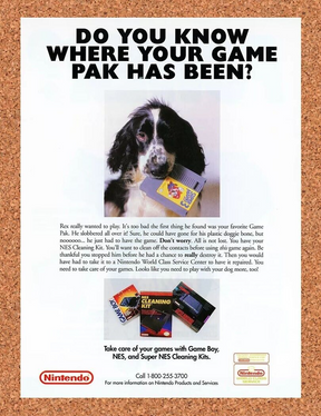 NES Cleaning Kit Mario 3 Original 1994 Ad Authentic Nintendo Game Promo