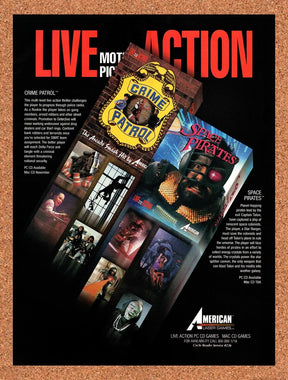 1994 American Laser Games Live Action Motion Picture Games Original Advert v3