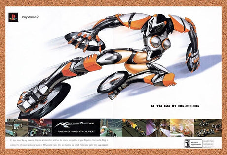 2001 Kinetica PS2 Original Advertisement / Retro Wall Art v2