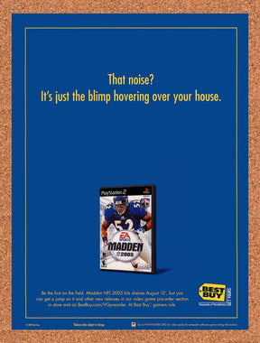 2004 Madden 2005 Best Buy Original Advertisement / Retro Promo v1