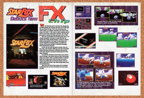 1993 Star Fox SNES FX Chip Original Advertisement / Retro Promo v2