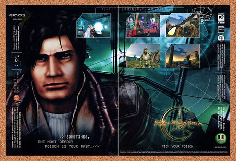 AnaChronox PC Original 2001 Print Ad Authentic Square Enix Video Game Promo