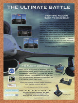 1996 Thrustmaster F-16 Flight Controls Original Advertisement / Retro Promo v4