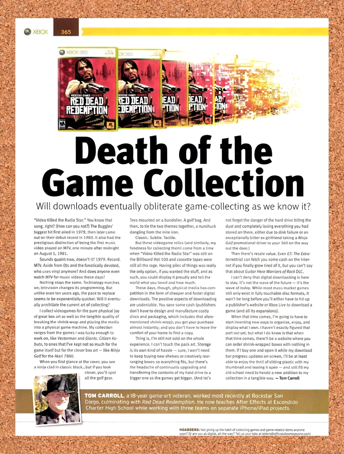 2011 Death Of The Game Collection Will Digital Kill Game Collecting? Original Ad