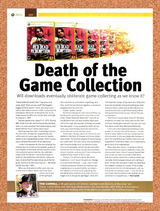 2011 Death Of The Game Collection Will Digital Kill Game Collecting? Original Ad