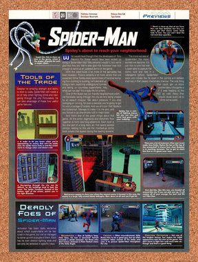 2000 Spider-Man PS1 Original Advertisement / Retro Promo vr4