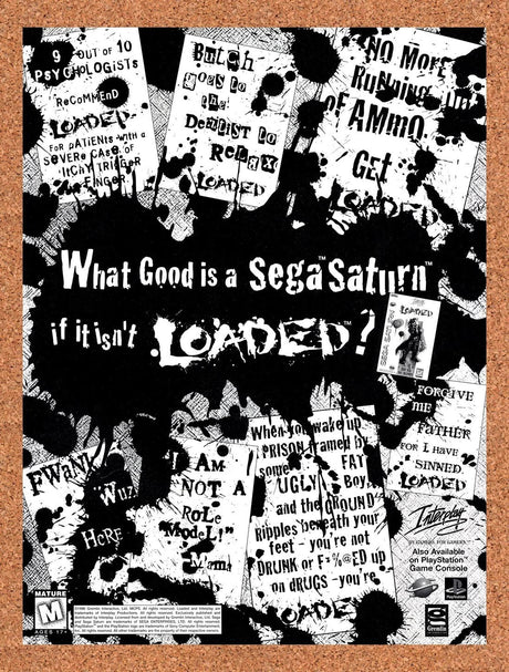 1996 Loaded Saturn Original Advertisement / Retro Promo v2