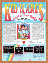 1992 Kid Icarus Of Myths And Monsters Game Boy Original Advert / Retro Promo v1