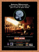 1995 Johnny Mnemonic PC Original Advertisement / Retro Promo v2