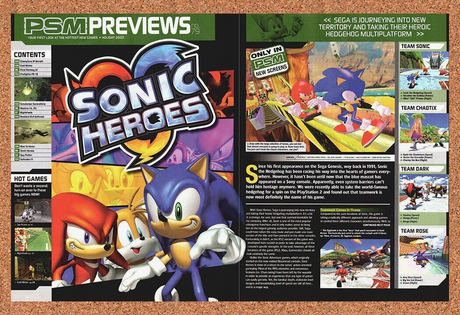 Original 2003 Sonic Heroes GameCube Vintage Ad - Video Game Promo Wall Art 4