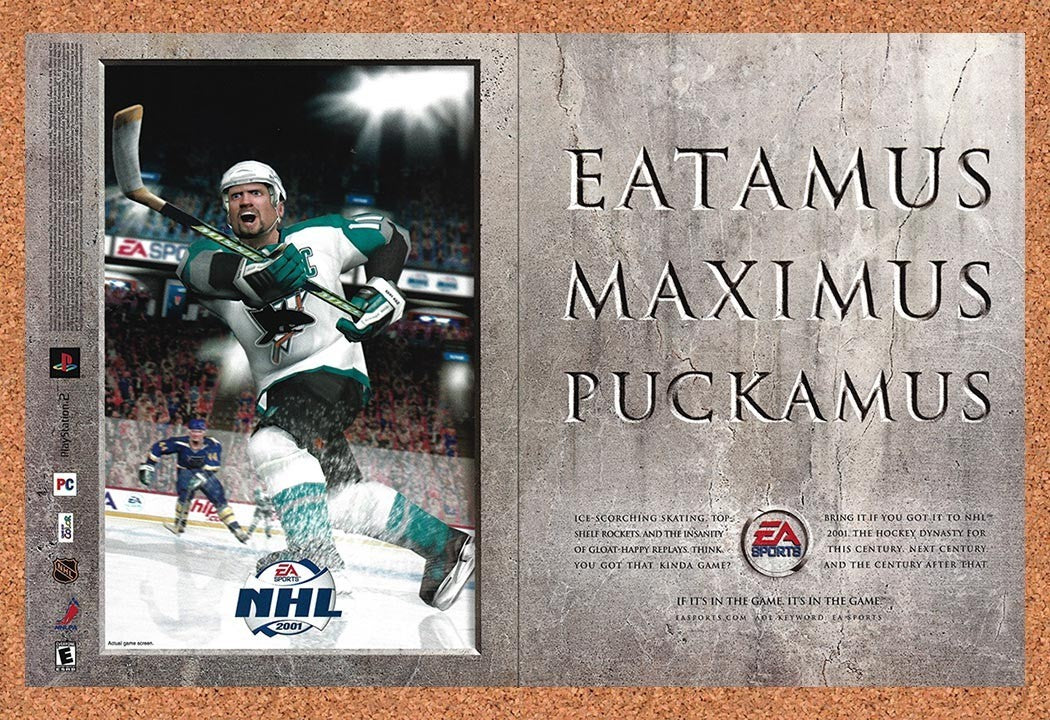 2000 NHL 2001 PS1 Original Advertisement / Retro Promo v1
