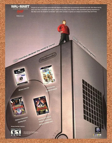 Original 2004 Nintendo GameCube Vintage Wal-Mart Ad - Video Game Art Promo