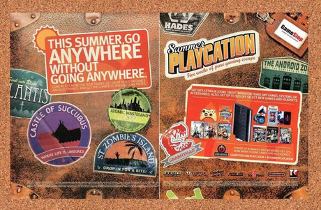 GameStop Original 2014 Ad Authentic PlayStation Nintendo Video Game Promo