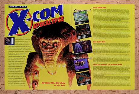 1997 X-Com Apocalypse PC Original Advertisement / Retro Wall Art v2