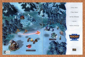 WarCraft 3 Frozen Throne PC Original 2005 Ad Authentic Blizzard Game Promo v1