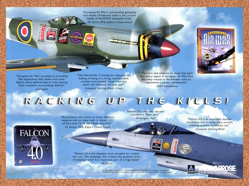 1999 Falcon 4.0 PC Original Advertisement / Retro Promo v4