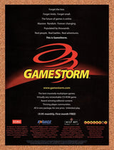 1998 GameStorm Online Gaming Platform Original Advertisement / Retro Promo v1